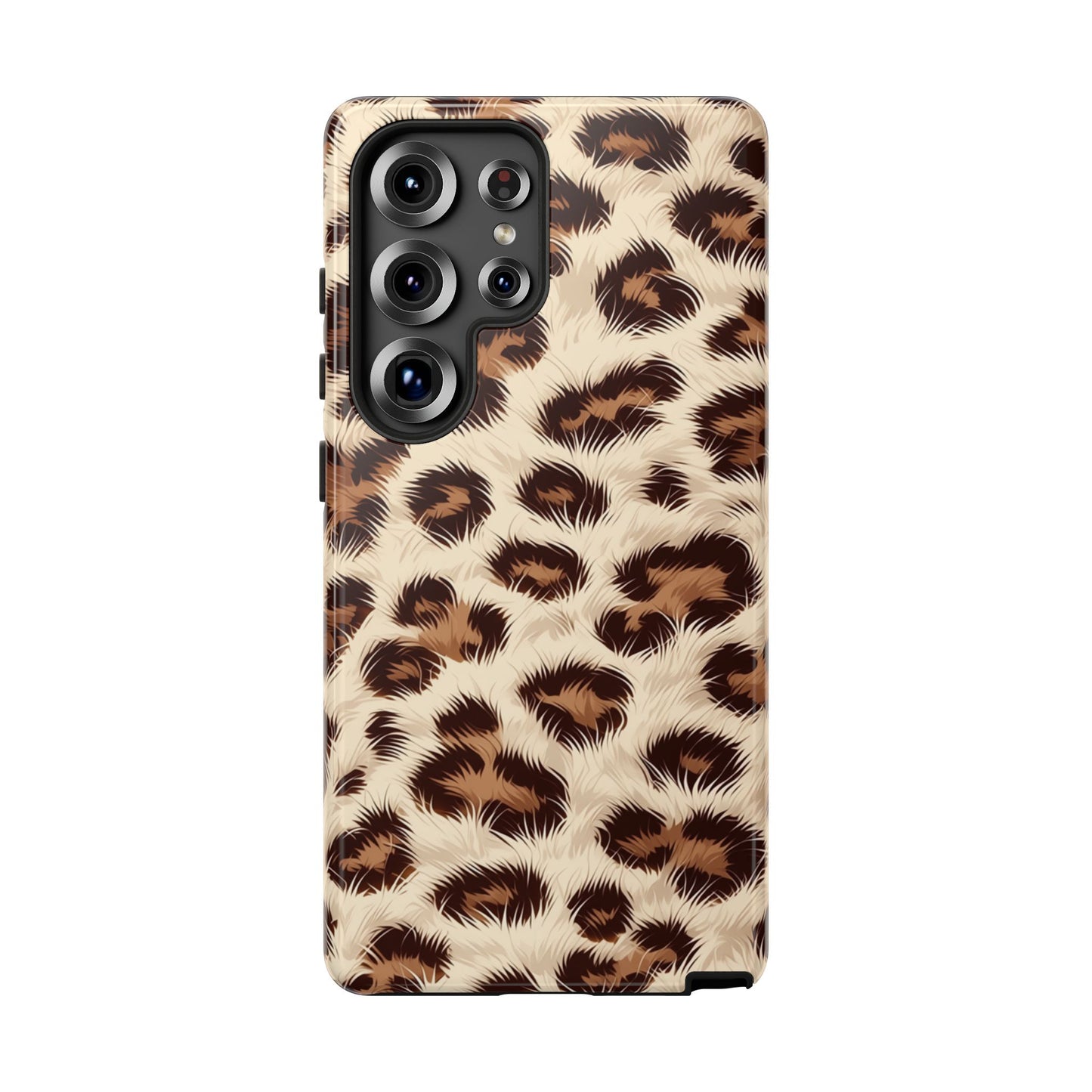 Leopardenmuster Handyhülle – Kunstfell Animal Print Robuste Hülle für iPhone, Samsung Galaxy & Google Pixel