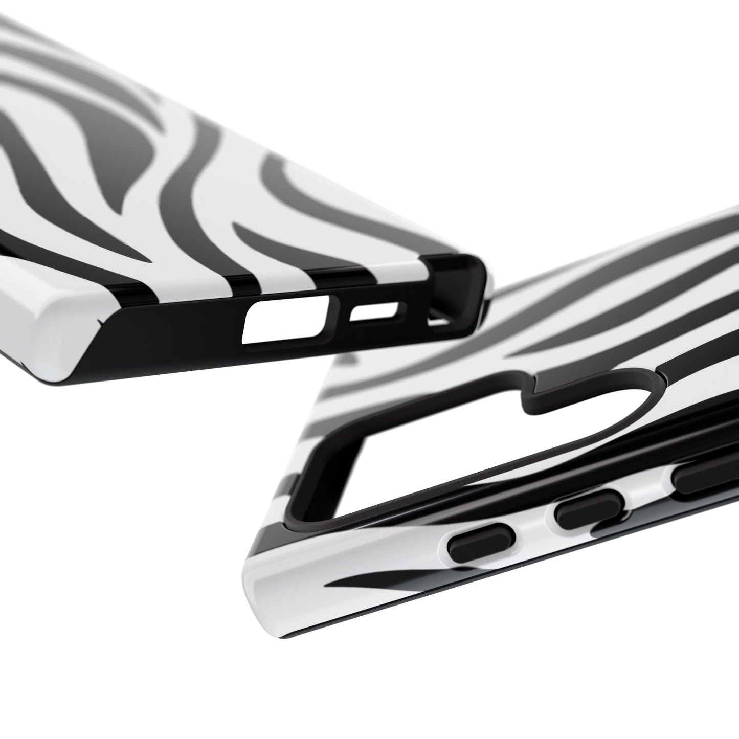 Zebra-Print Robuste Handyhülle - Schutzhülle mit Schwarz-Weißem Tiermuster für iPhone, Samsung Galaxy & Google Pixel