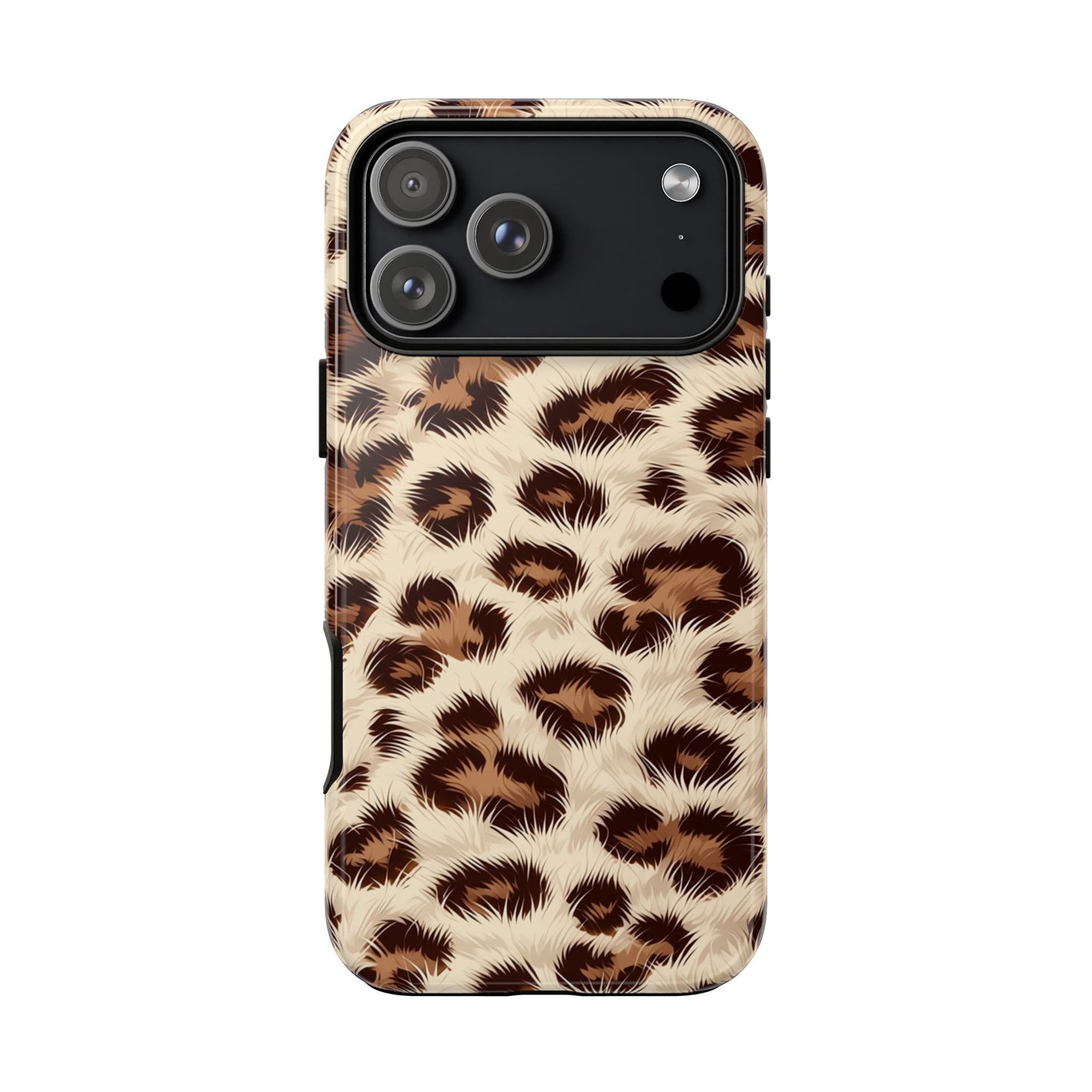 Leopardenmuster Handyhülle – Kunstfell Animal Print Robuste Hülle für iPhone, Samsung Galaxy & Google Pixel