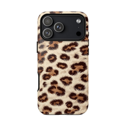 Leopardenmuster Handyhülle – Kunstfell Animal Print Robuste Hülle für iPhone, Samsung Galaxy & Google Pixel