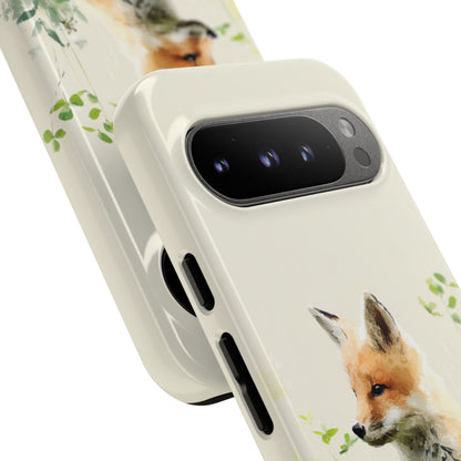 Fox in Wildflower case on phone showing comfortable grip

