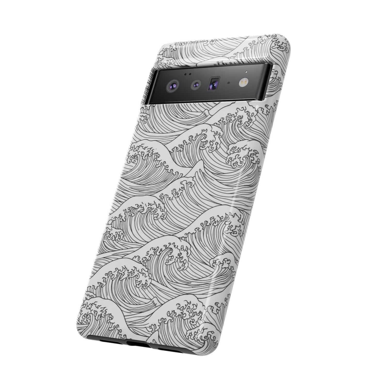 Robuste Handyhülle „Ocean Waves“ – Schutzhülle im japanischen Wellenmuster für iPhone, Samsung Galaxy & Google Pixel