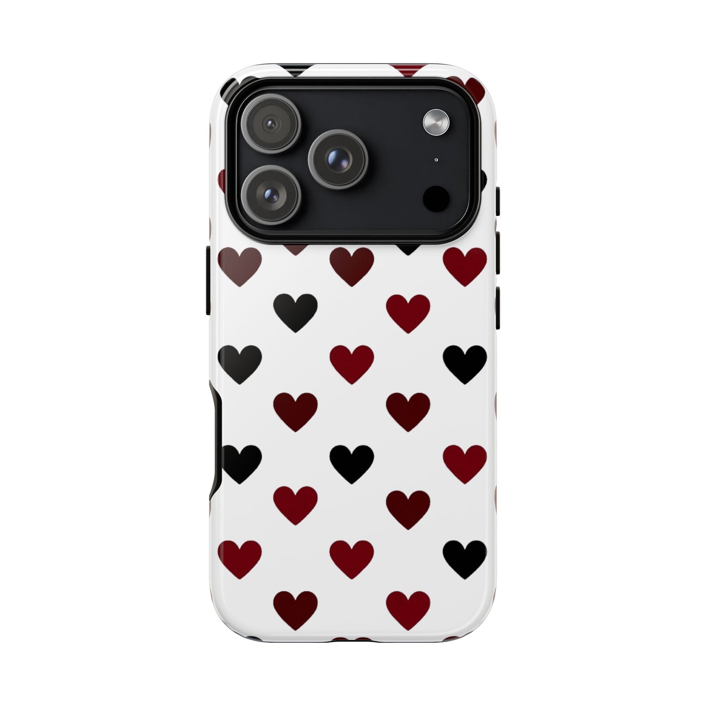 Romantic heart tough phone case - Sophisticated pattern for iPhone 17-8, Samsung Galaxy, Google Pixel with everyday protection
