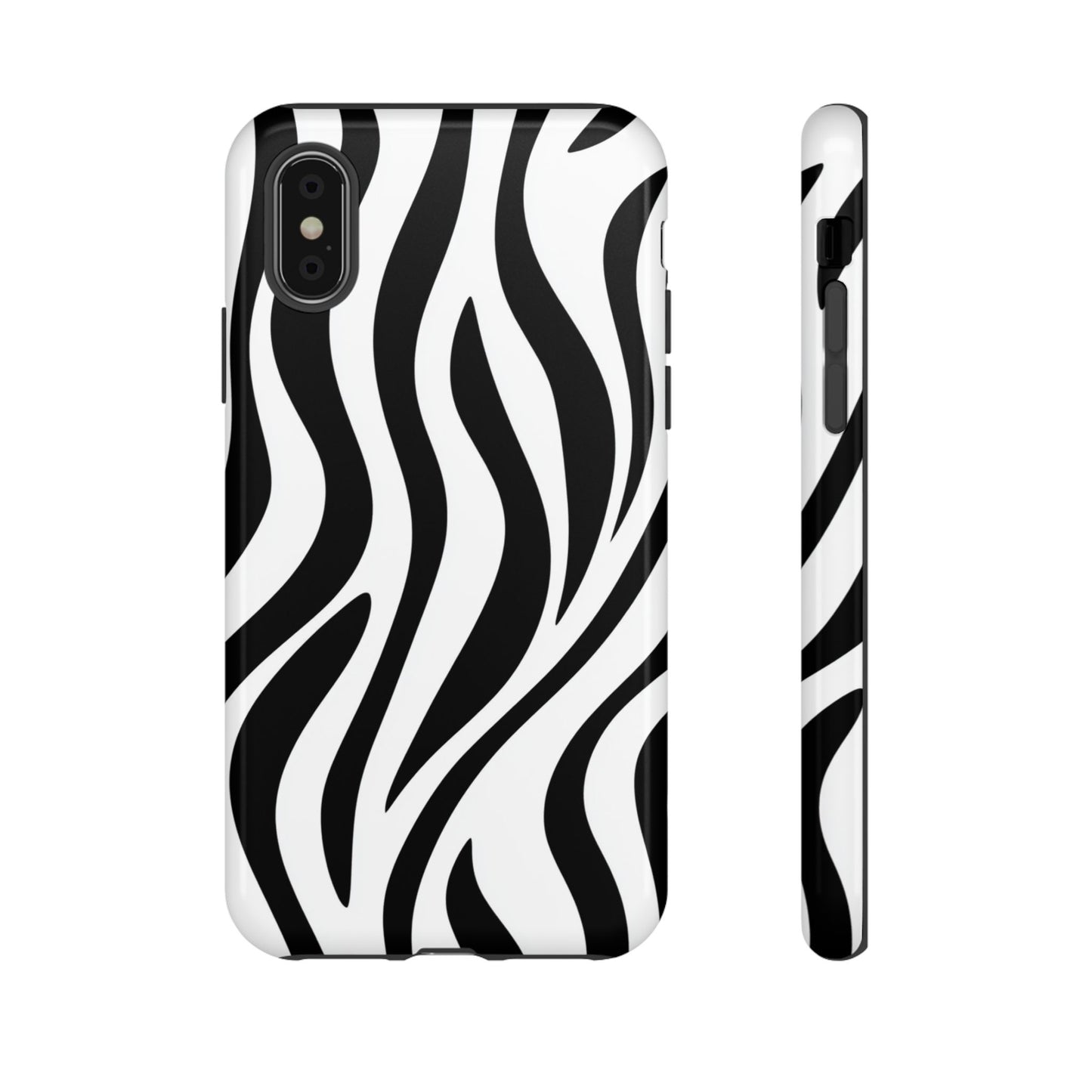 Fashion-forward phone case with zebra stripes - Perfect gift for trendsetters and animal print lovers
