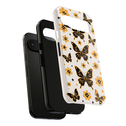 Spring phone case with vintage floral pattern - Slim profile dual-layer case for iPhone 17-8, Samsung Galaxy S25-S23, Google Pixel
