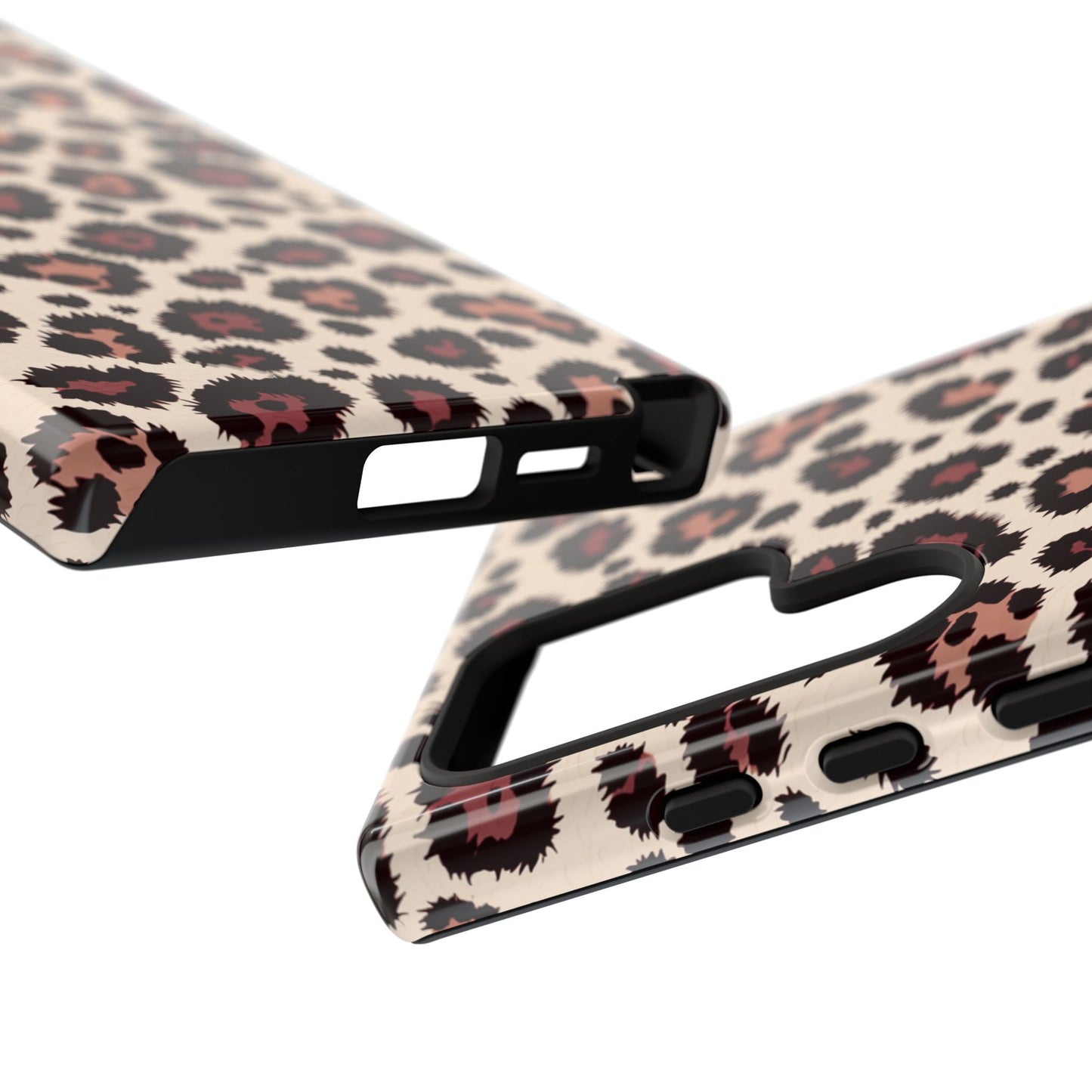 Robuste Handyhülle mit Leopardenmuster – Zweischichtige Schutzhülle für iPhone, Samsung Galaxy & Google Pixel