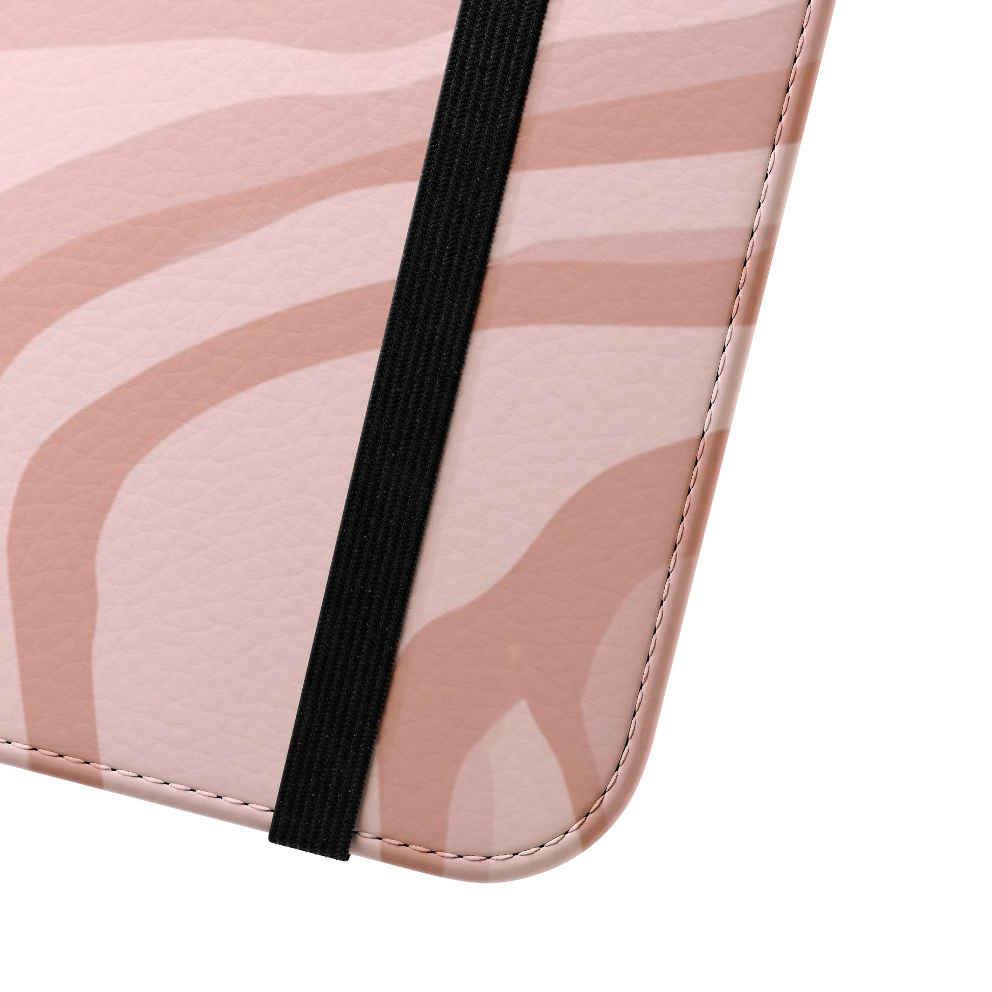 Premium faux leather flip case with pink abstract marble design compatible with all iPhone and Samsung models
