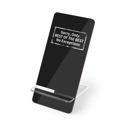 Phone Stand - Best of the Best Motivational Acrylic Mobile Holder for Desk & Office