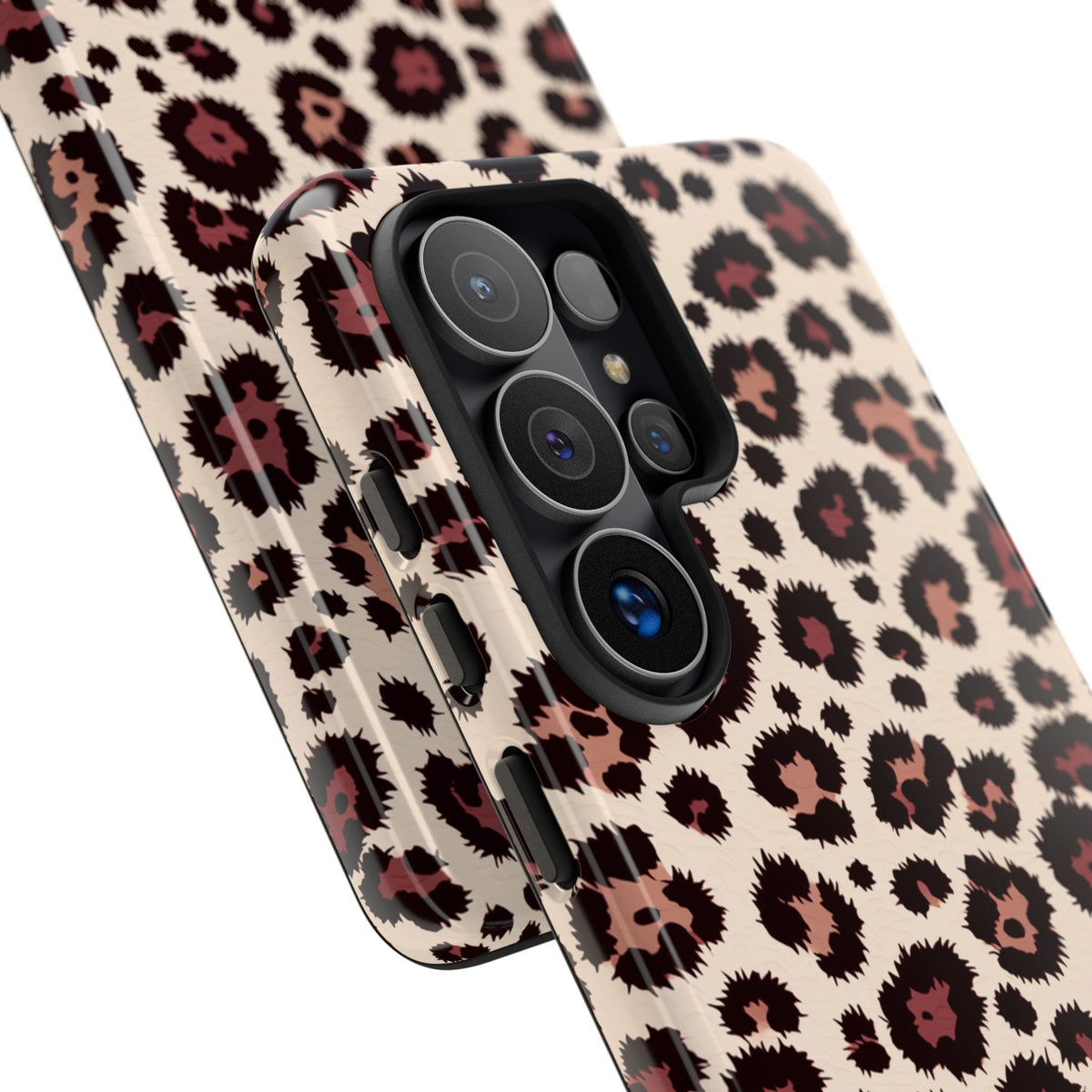 Robuste Handyhülle mit Leopardenmuster – Zweischichtige Schutzhülle für iPhone, Samsung Galaxy & Google Pixel