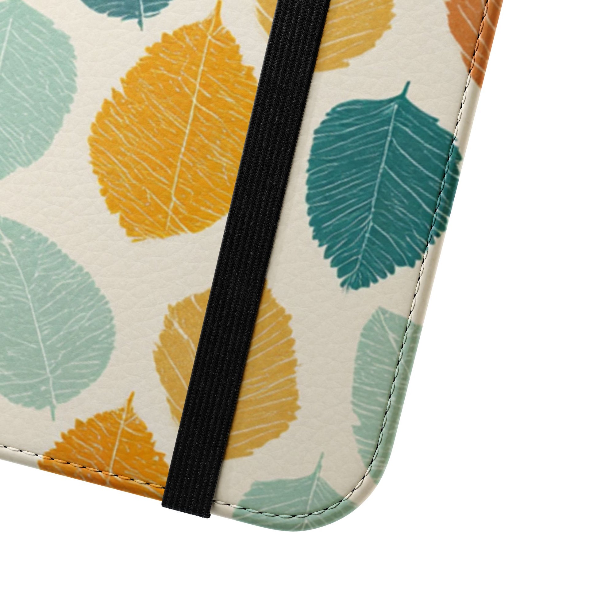 Vintage Autumn Leaf Flip Case - Premium Wallet Phone Cover with Card Slots, Cash Compartment, and Hands-Free Stand for All iPhone and Samsung Models
