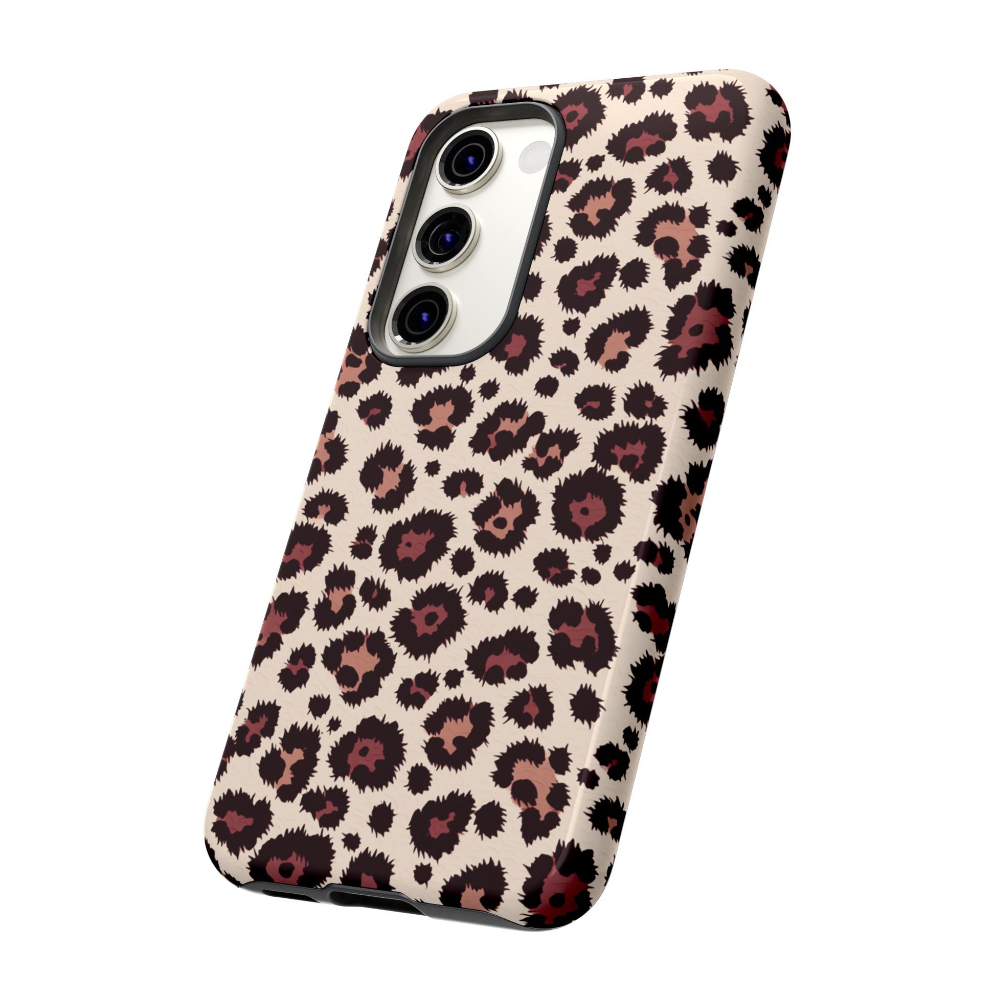 Trendy animal print protective case with leopard design for women and teens

