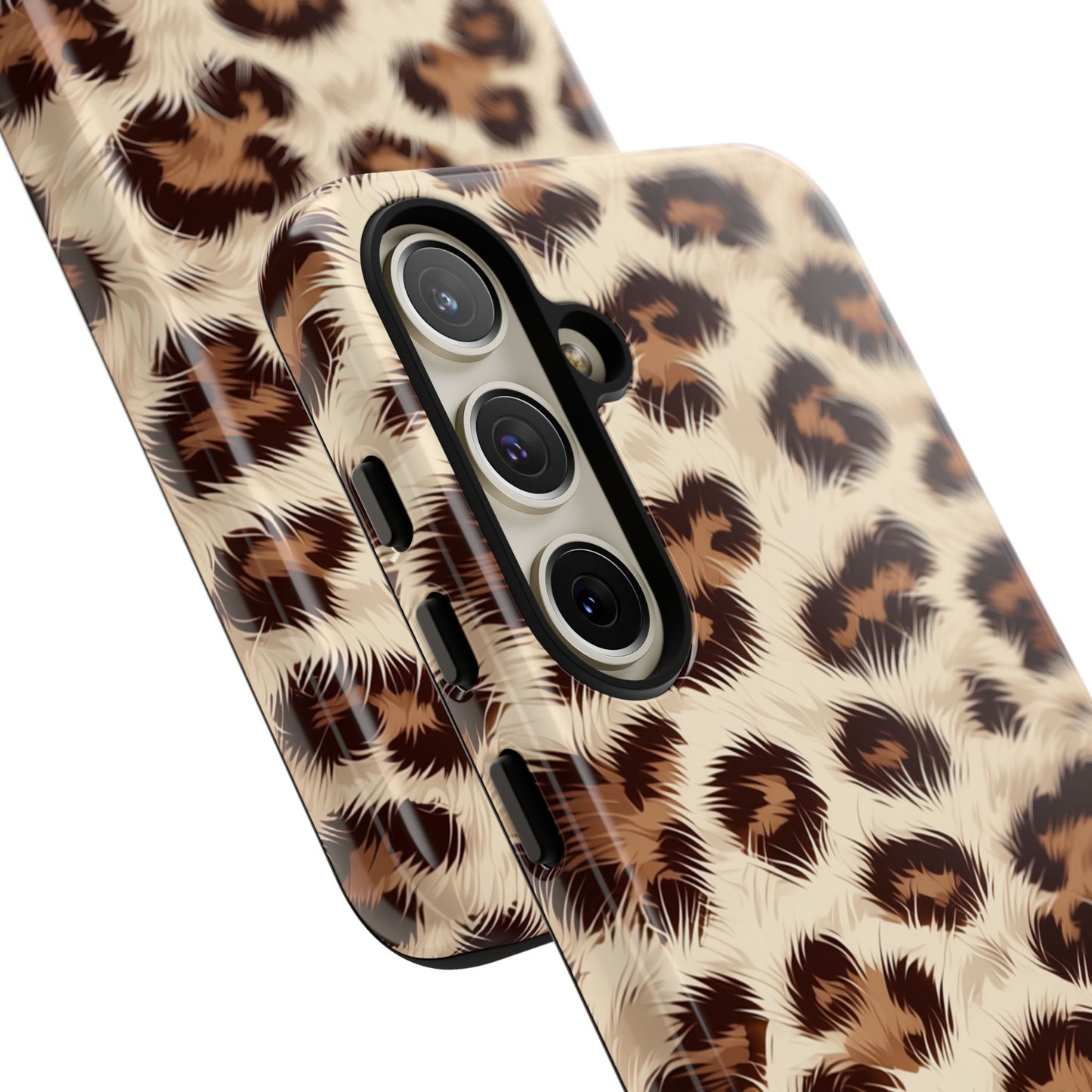 Animal print phone case with leopard pattern - UV-resistant print quality
