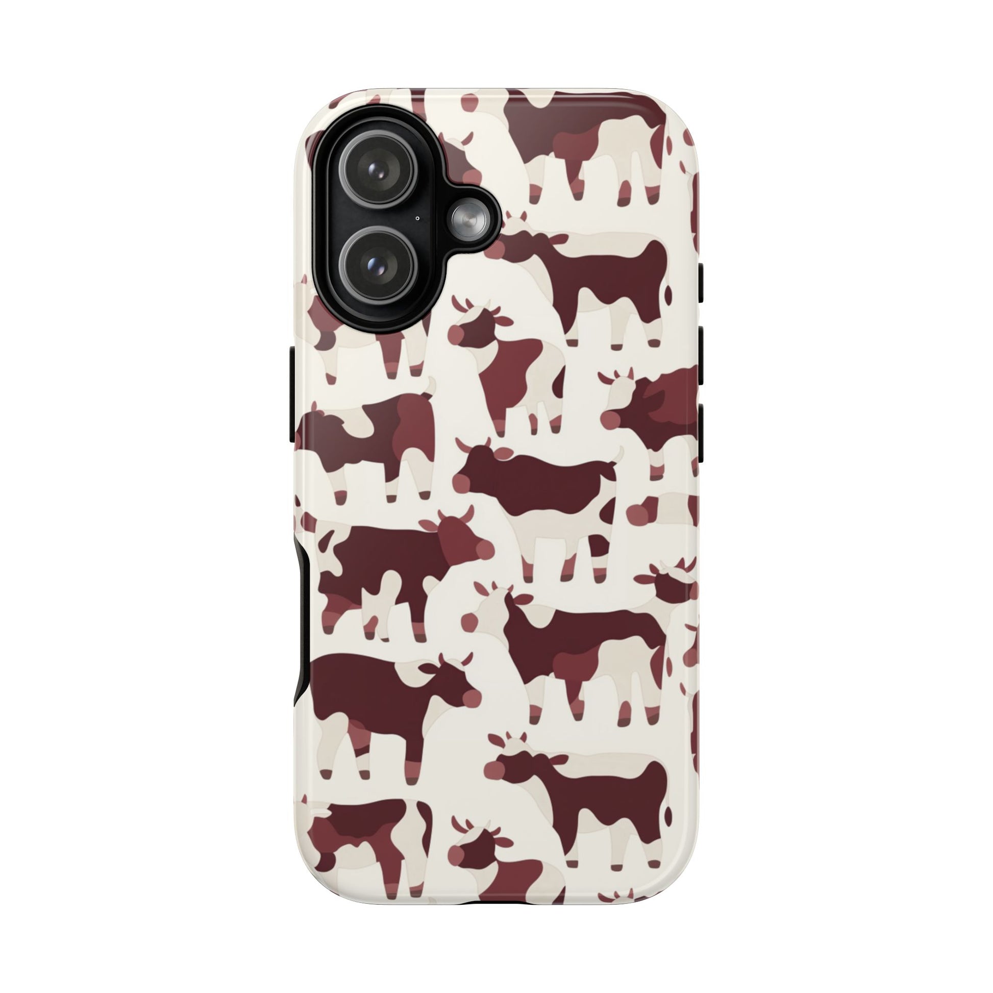 Dairy lover phone case with cow pattern - Perfect gift for farm enthusiasts with wireless charging compatibility
