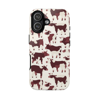 Dairy lover phone case with cow pattern - Perfect gift for farm enthusiasts with wireless charging compatibility
