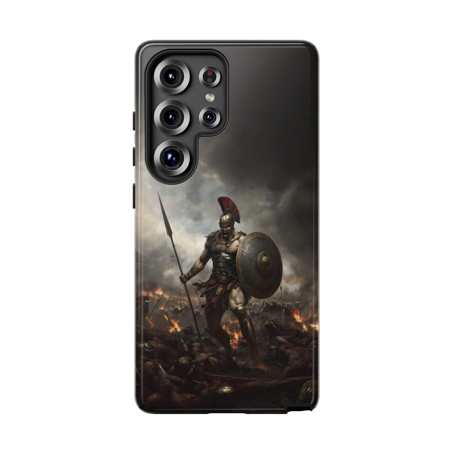 Spartan Krieger Robuste Handyhülle - Epische Kampf-Rüstung Schutzhülle für iPhone, Samsung Galaxy & Google Pixel