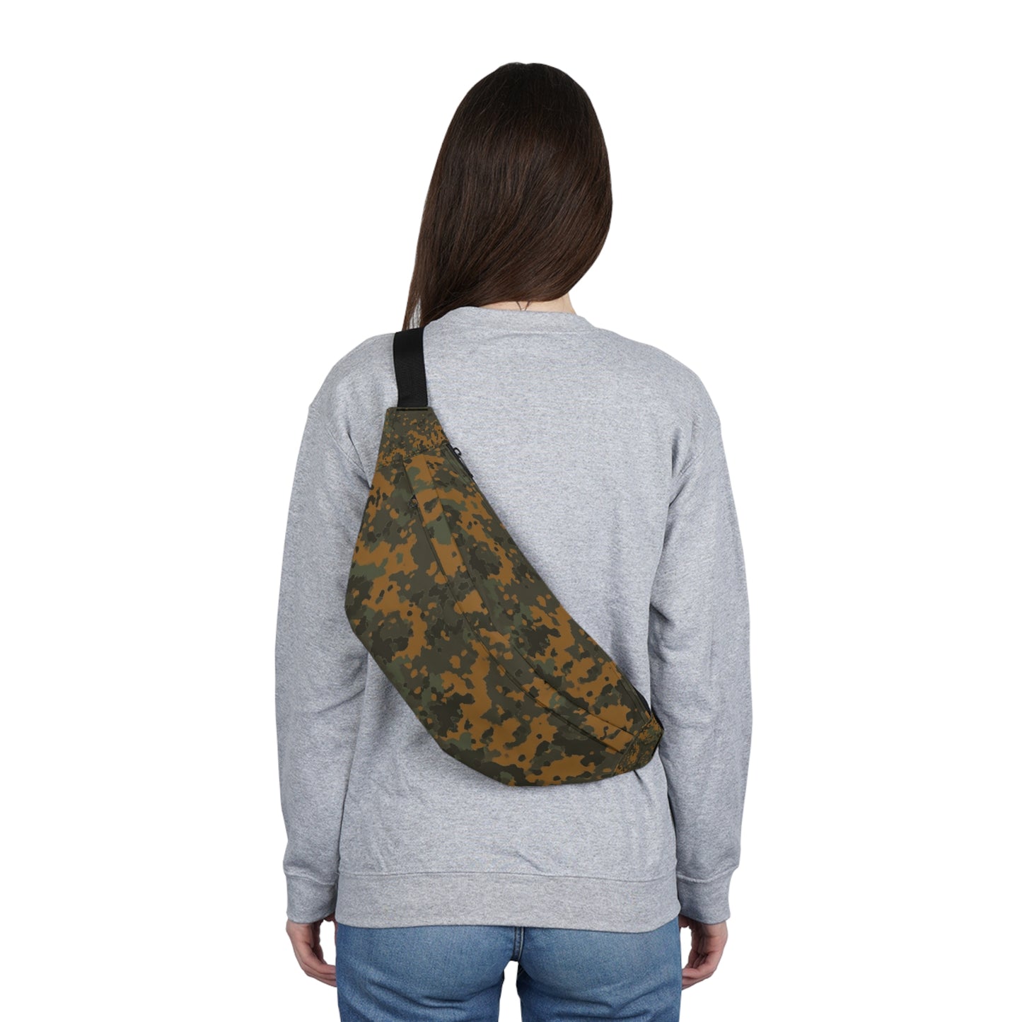 Flecktarn Camo Large Fanny Pack – Bauchtasche im deutschen Militärstil