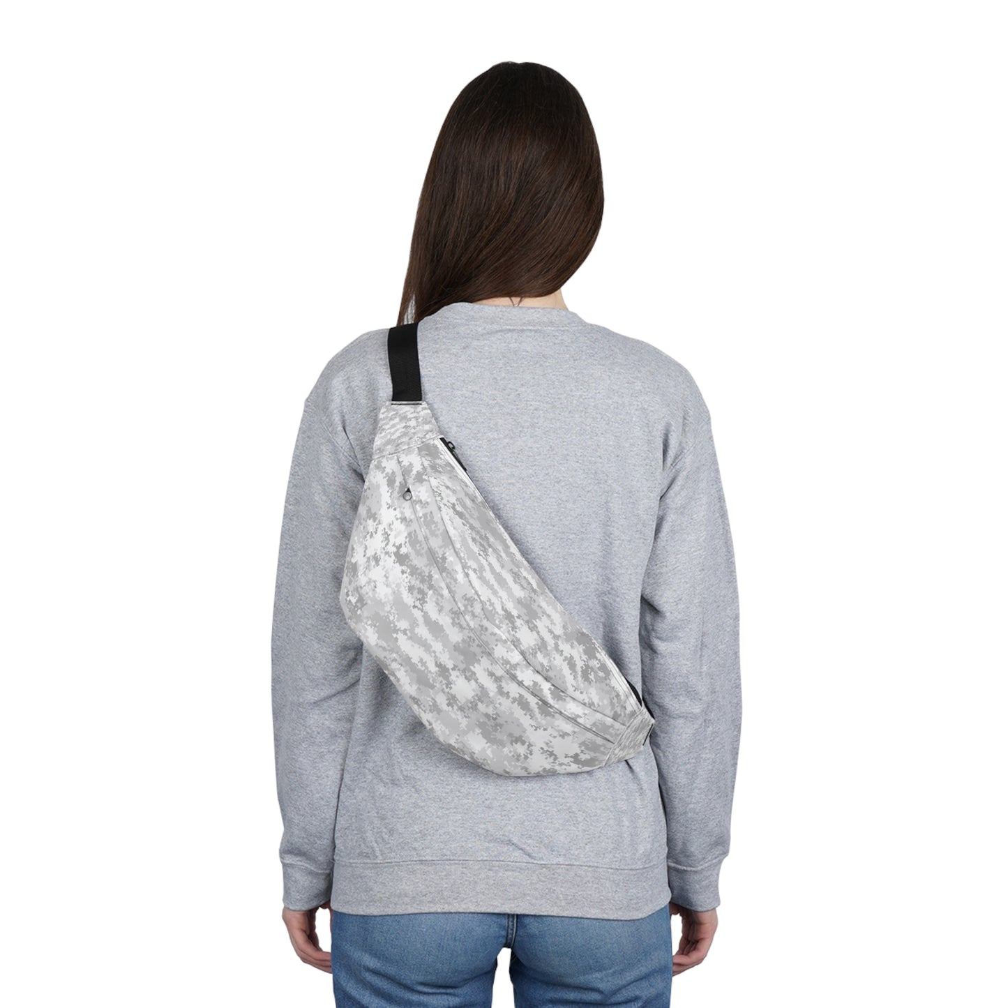 Arktische Schnee-Tarnung Bauchtasche – Weiße Militär-Hüfttasche