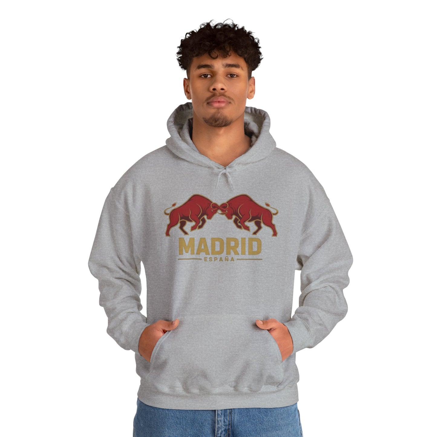 Madrid Spain Bull Hoodie – Vintage Fighting Bulls Graphic Sweatshirt