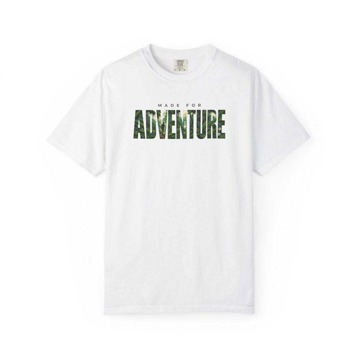 T-shirt « Made for Adventure » – T-shirt unisexe à motif jungle