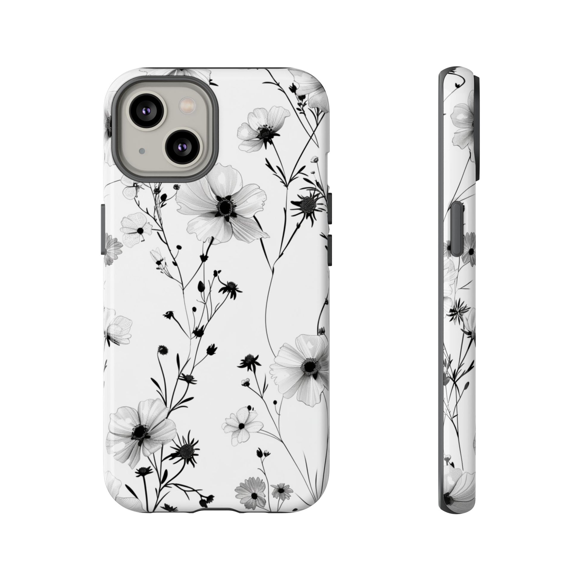 Floral Phone Case - Precise Camera Cutouts
