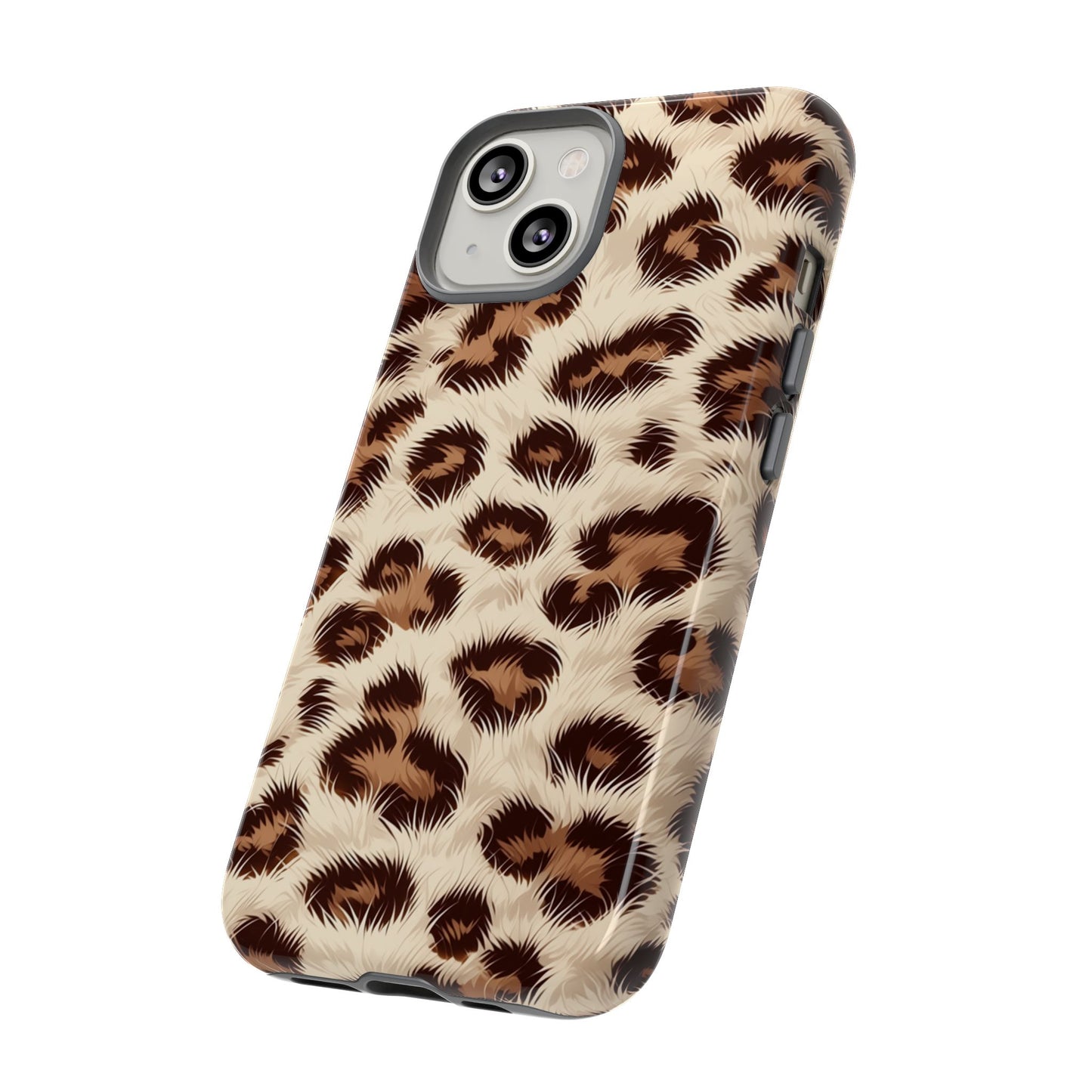 Leopardenmuster Handyhülle – Kunstfell Animal Print Robuste Hülle für iPhone, Samsung Galaxy & Google Pixel