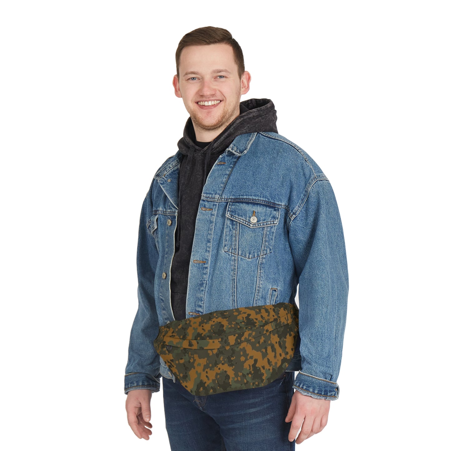 Flecktarn Camo Large Fanny Pack – Bauchtasche im deutschen Militärstil