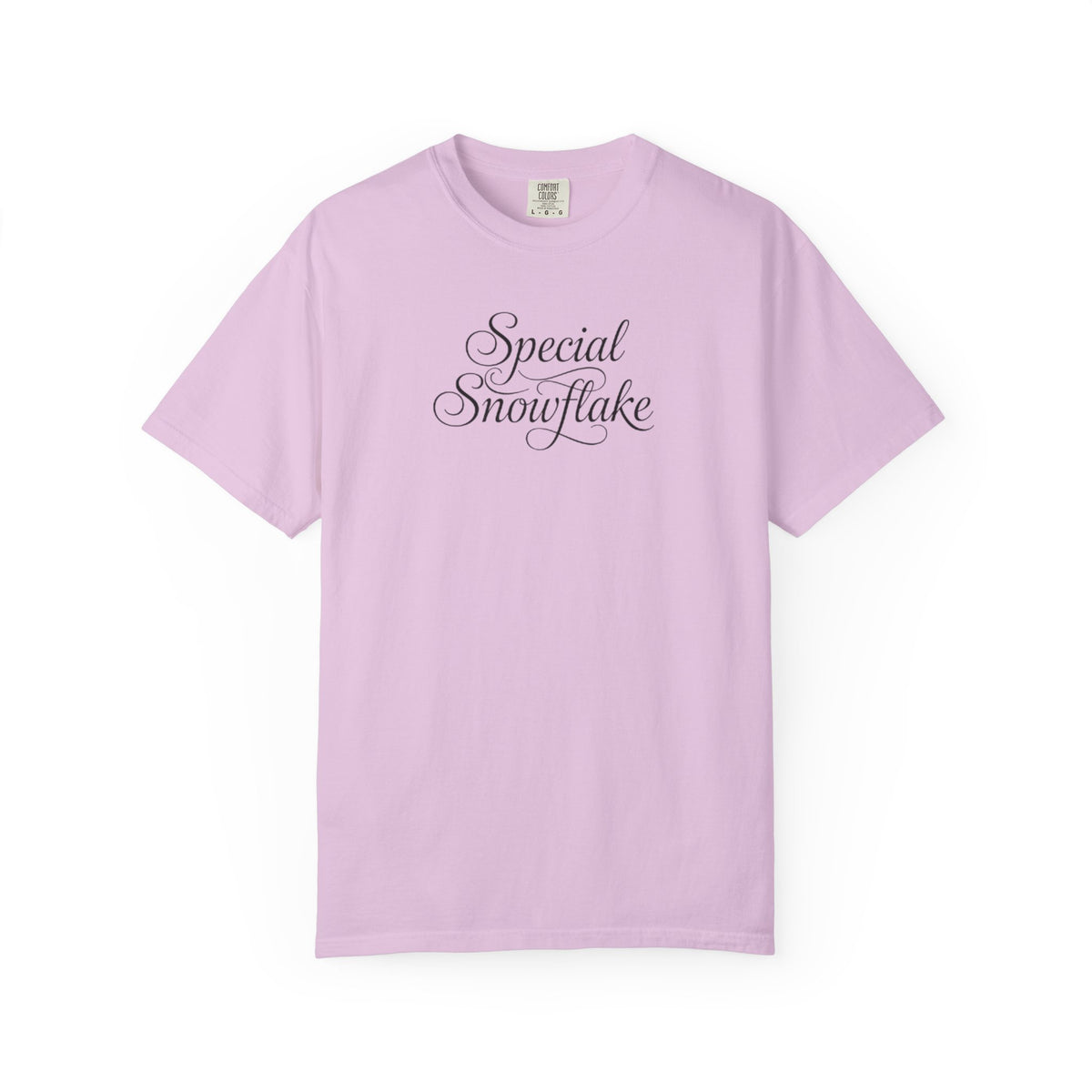Special Snowflake T-Shirt – Kleidungsstückgefärbtes T-Shirt mit Schriftzug-Grafik