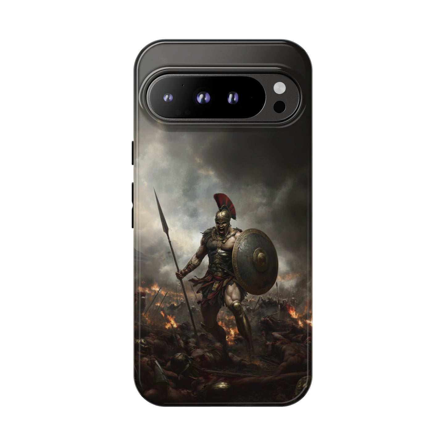 Spartan Krieger Robuste Handyhülle - Epische Kampf-Rüstung Schutzhülle für iPhone, Samsung Galaxy & Google Pixel