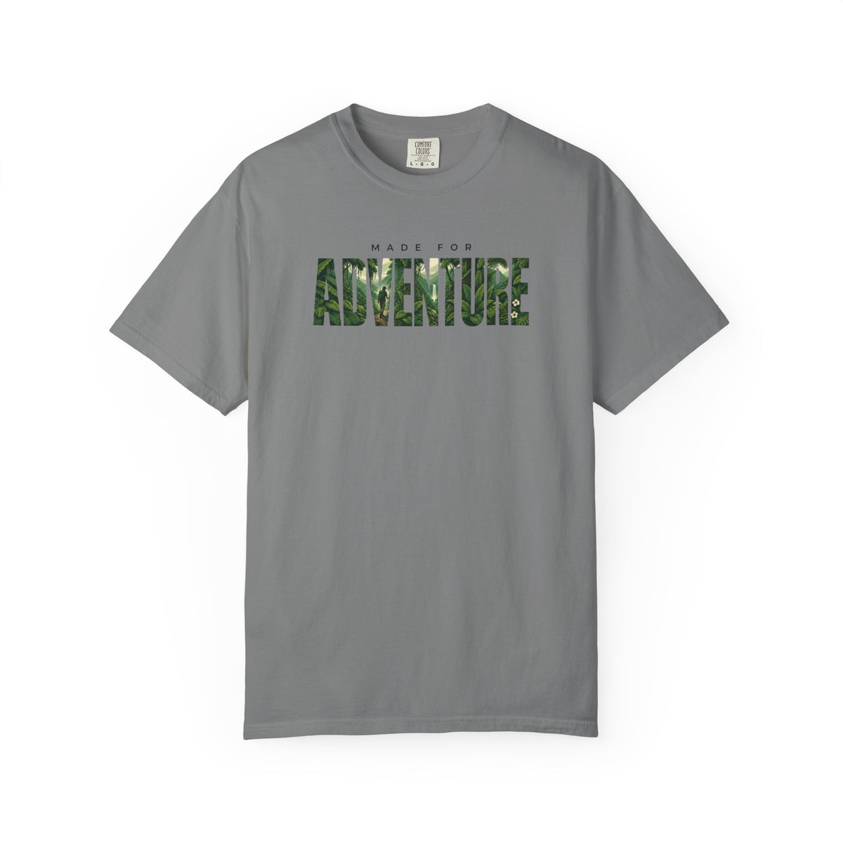T-shirt « Made for Adventure » – T-shirt unisexe à motif jungle