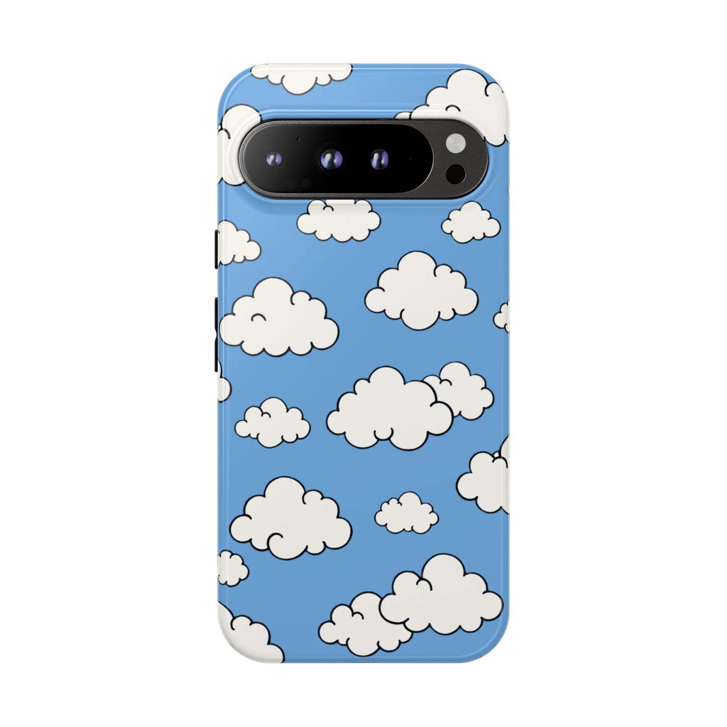 Wolkenmuster Robuste Handyhülle – Niedliche Blauer Himmel Wolken Schutzhülle für iPhone, Samsung Galaxy & Google Pixel
