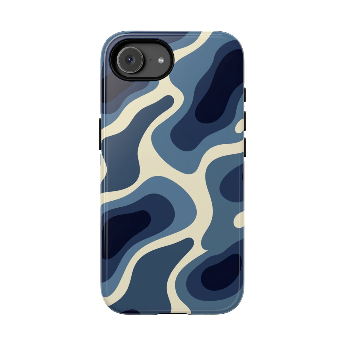 Blue Camouflage Tough Phone Case – iPhone, Samsung & Google Pixel