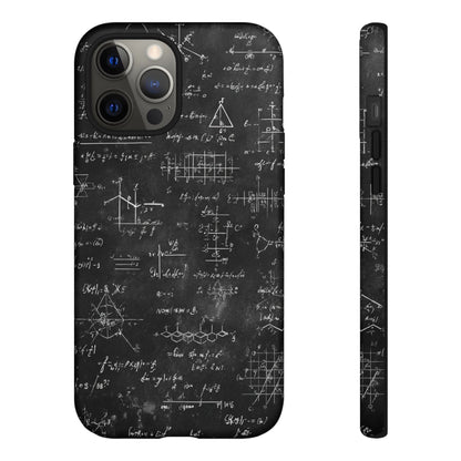Math Equations Phone Case - Chalkboard Scientific Formula Design
