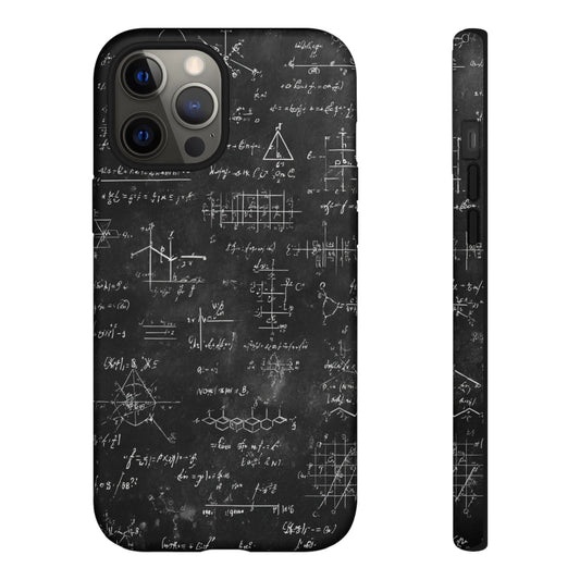 Math Equations Phone Case - Chalkboard Scientific Formula Design

