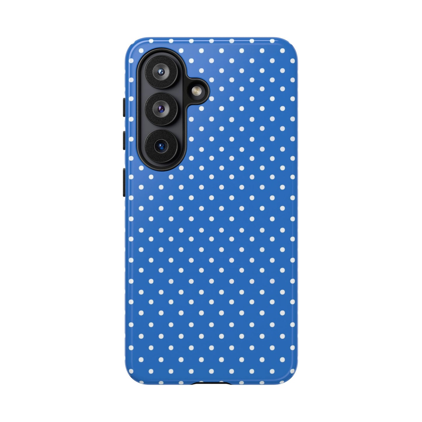 Robuste Handyhülle mit blauen Punkten – Schlanke Schutzhülle für iPhone, Samsung Galaxy & Google Pixel