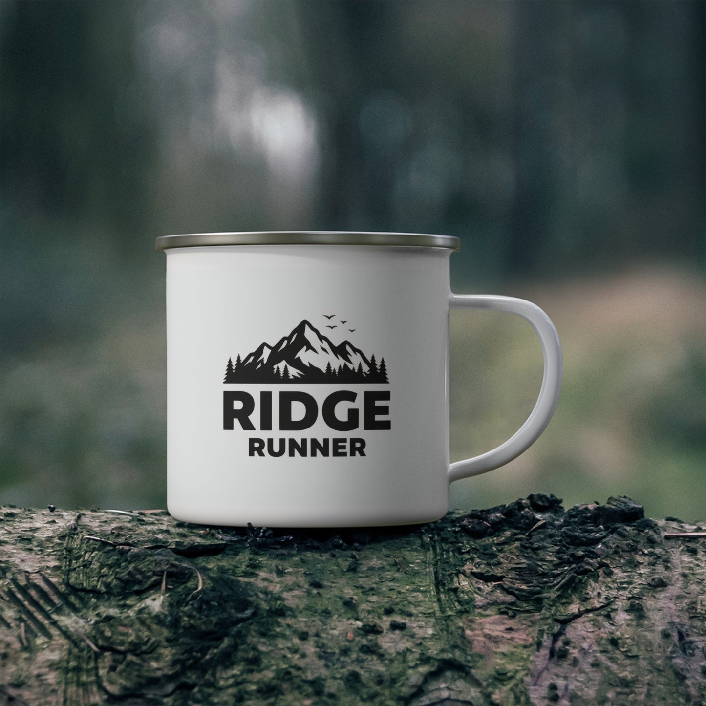 Ridge Runner Emaille-Campingbecher — Berg-Camping-Kaffeetasse