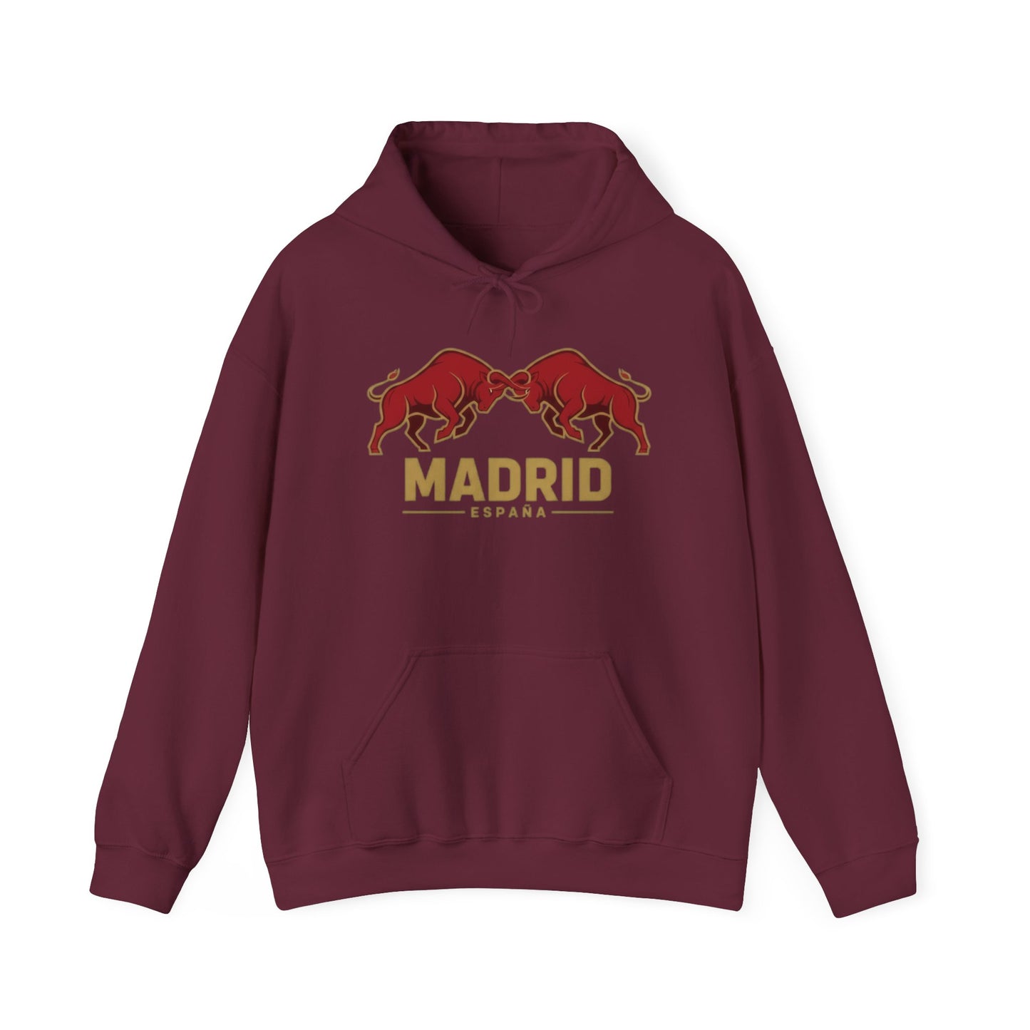 Madrid Spain Bull Hoodie – Vintage Fighting Bulls Graphic Sweatshirt
