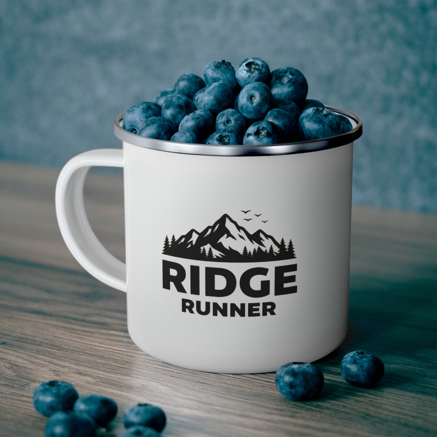 Ridge Runner Emaille-Campingbecher — Berg-Camping-Kaffeetasse