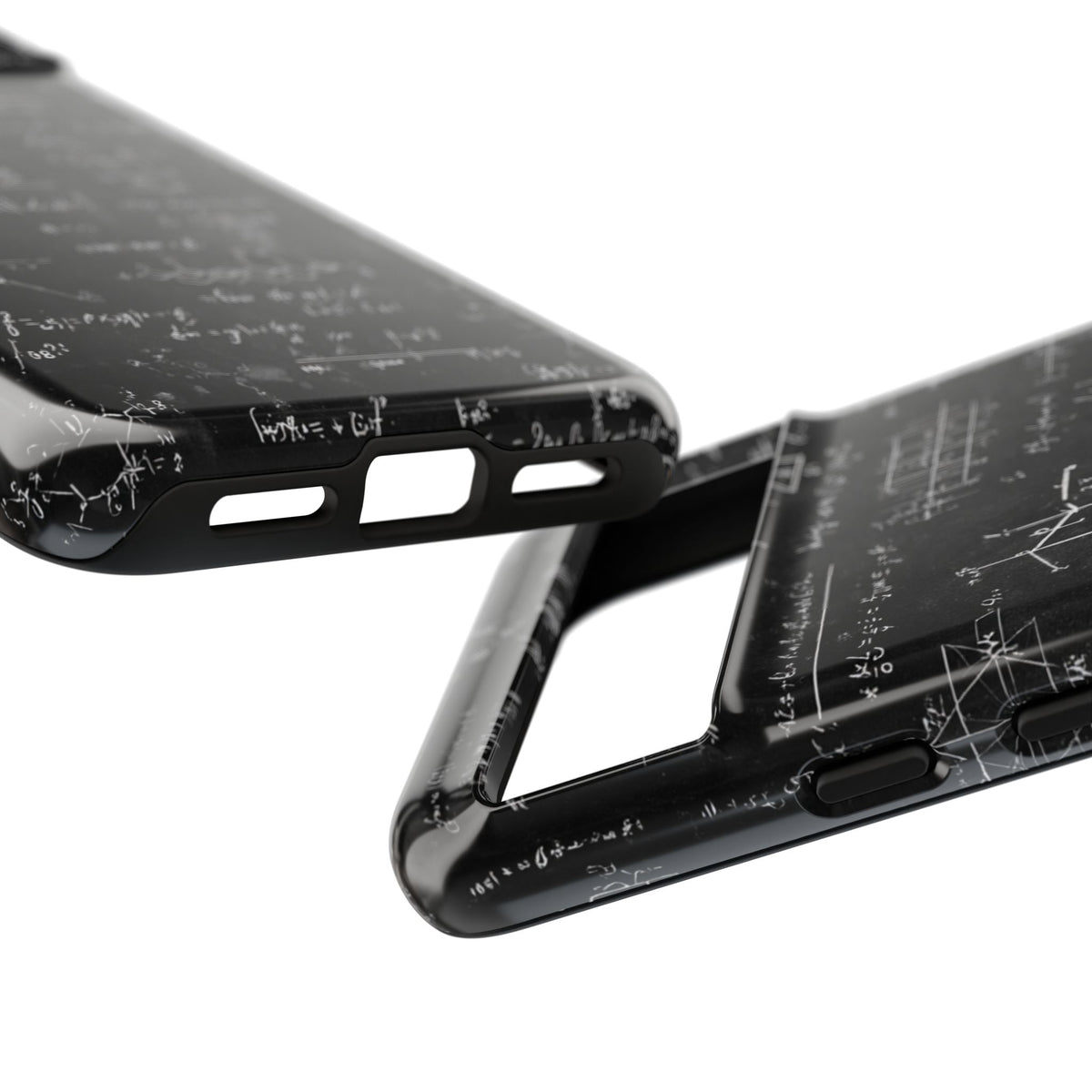Handyhülle „Mathegleichungen – Tough Case“ – Schutzhülle mit Kreidetafel-Wissenschaftsformel für iPhone, Samsung Galaxy und Google Pixel